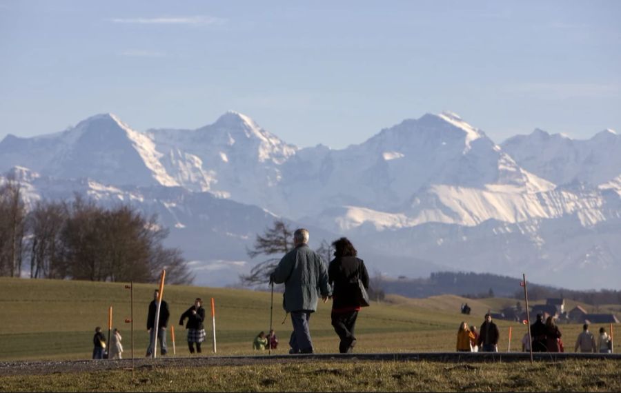 Das Wetter beschert der Schweiz Ende Woche milde Temperaturen.