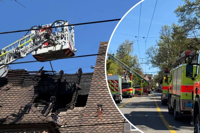 Dach Brand Zürich