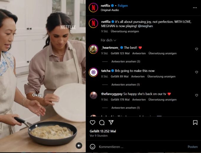 Meghan kocht in ihrer Show bei Netflix. meghan netflix