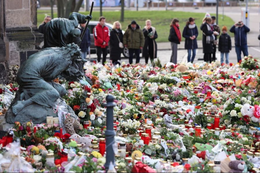 Die Menschen in Magdeburg trauern.