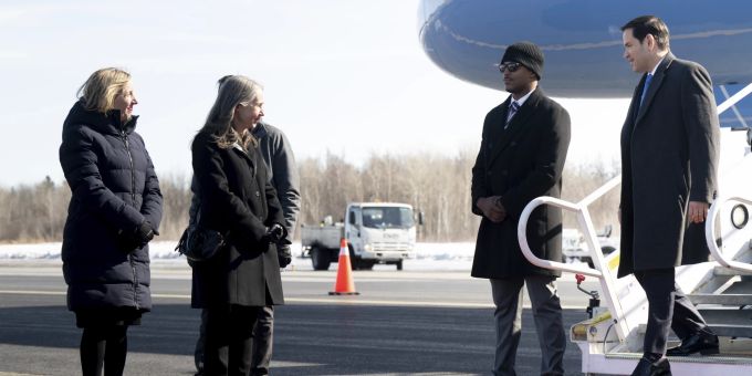 US-Aussenminister Marco Rubio ist in Kanada angekommen. Canada G7 Foreign Ministers