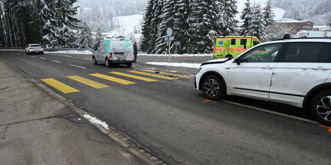 Unfallstelle in Degersheim.