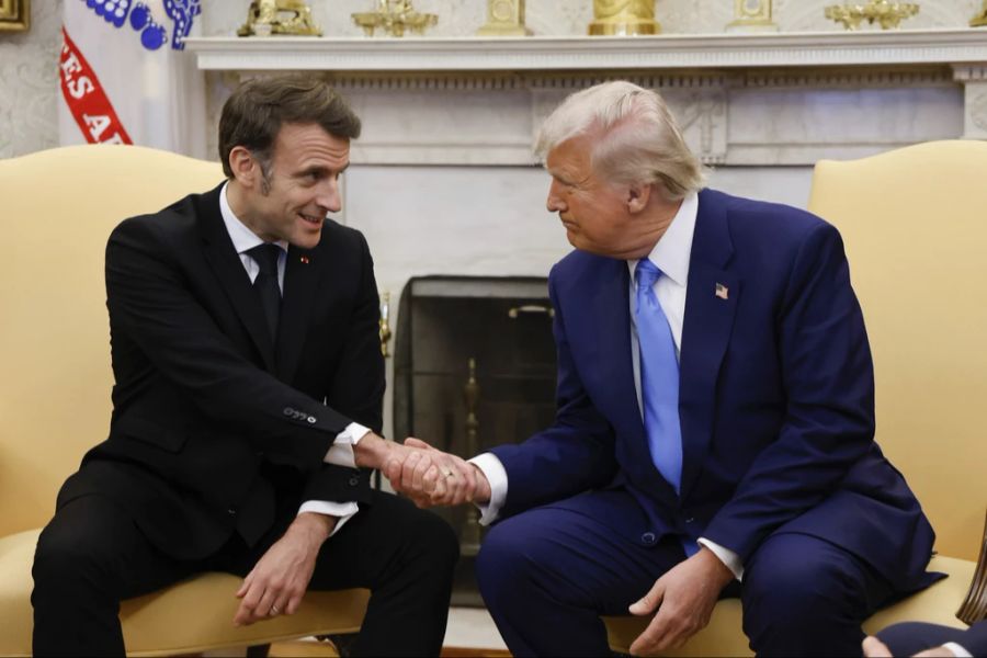 Macron Trump europäische Friedenstruppen