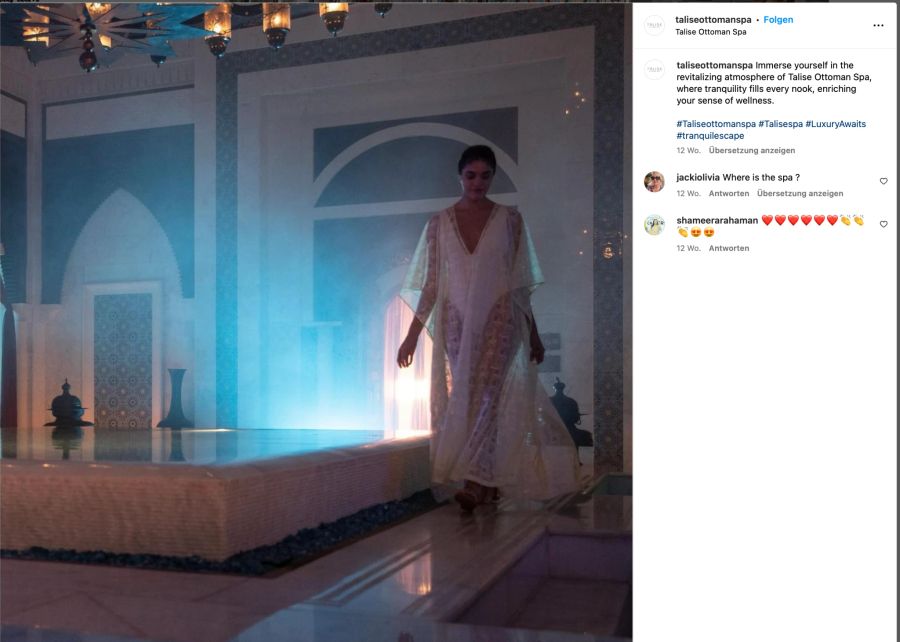 Frau in orientalischem Spa.