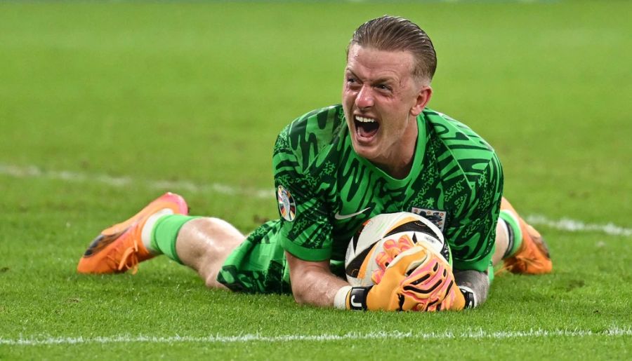 Goalie Jordan Pickford spielt nur ganz selten hinten raus.