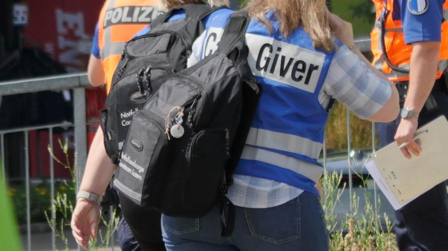 Auch ein Care-Team ist vor Ort.