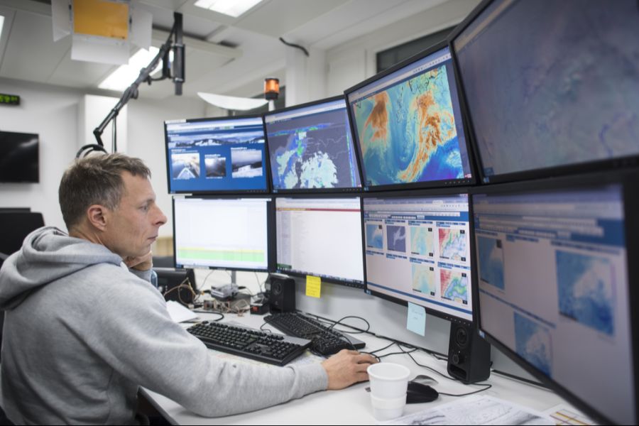 Thomas Kleiber, Meteorologe bei «Meteoschweiz», vermittelt leise Hoffnung. (Archivbild)