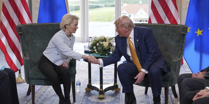 Trump Leyen Zollkonflikt