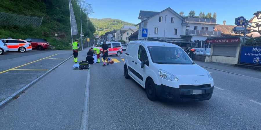 Unfallstelle in Trimbach