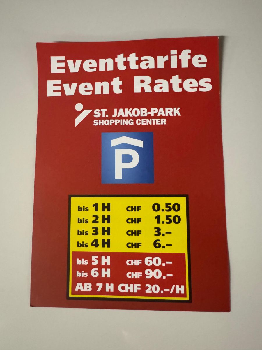 Die Eventtarife sind sehr hoch.