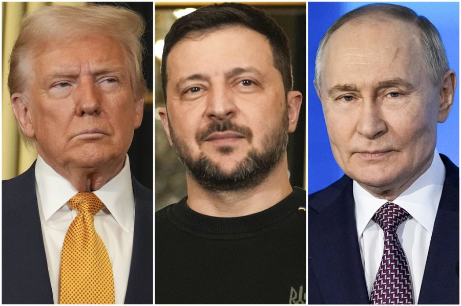 Trumps Selenskij Putin Collage