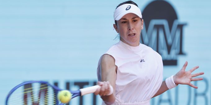 Belinda Bencic im Einsatz bei den Mutua Madrid Open. Belinda Bencic