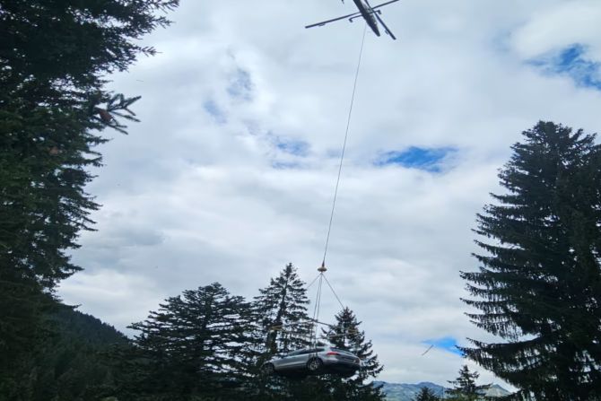 Heli Auto ausfliegen