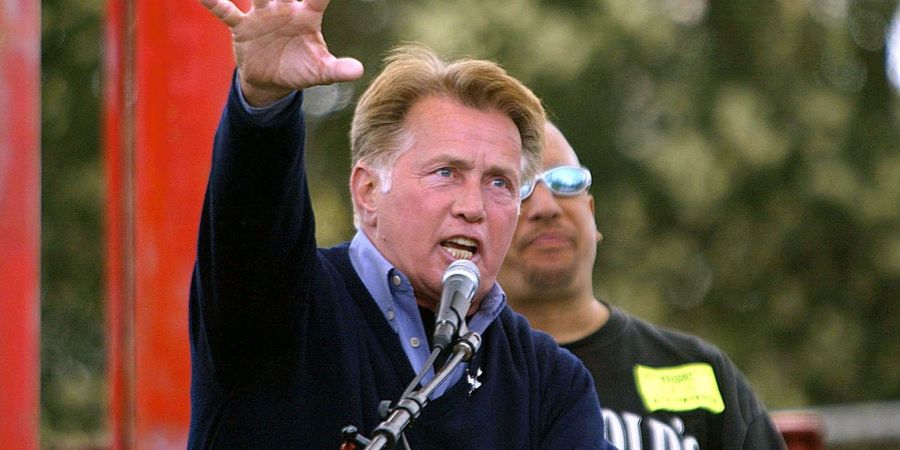 Martin Sheen auf Demo
