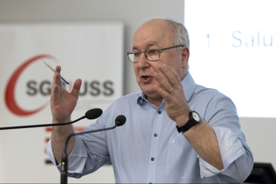 Auch der SGB um Präsident Pierre-Yves Maillard ist wenig begeistert.
