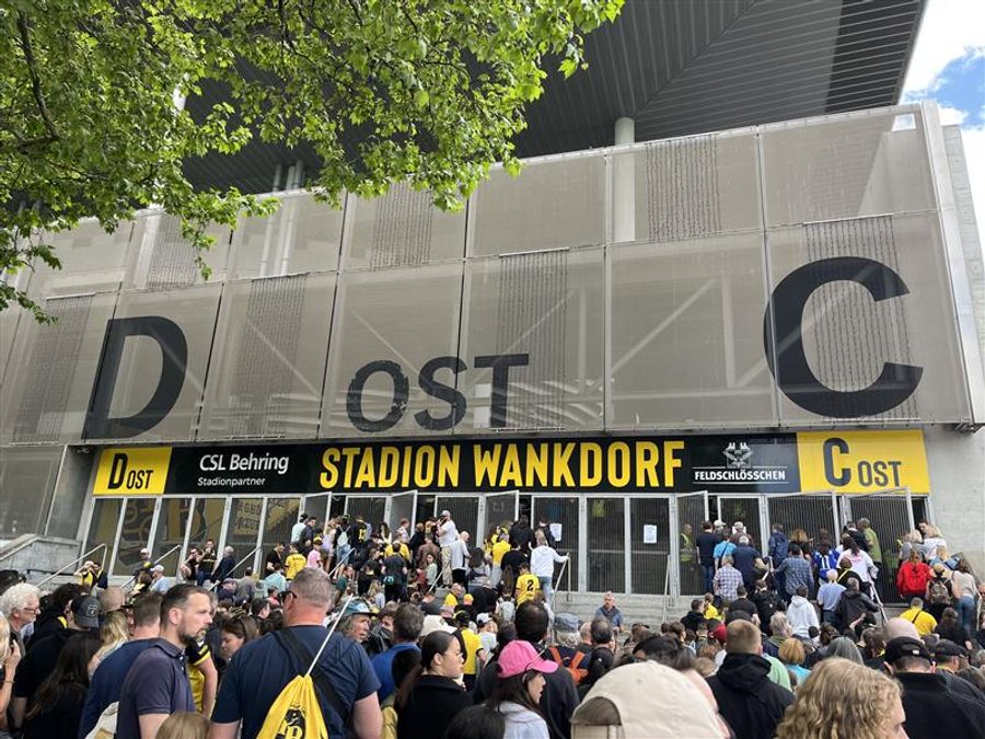 Der Andrang ins Wankdorf war gross.