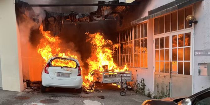 Fahrzeugbrand Biel