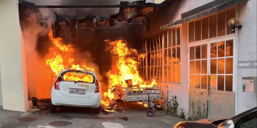 Fahrzeugbrand Biel