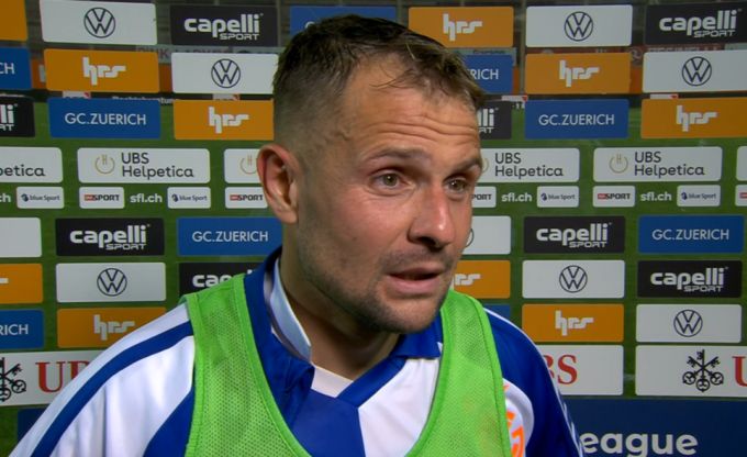 Amir Abrashi im SRF-Interview nach dem 4:0-Sieg von GC gegen den FC Aarau. GC FC Aarau