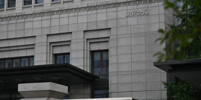 mofcom china handelsministerium