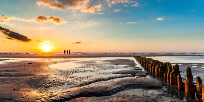 Nordsee Sonnenuntergang Norderney