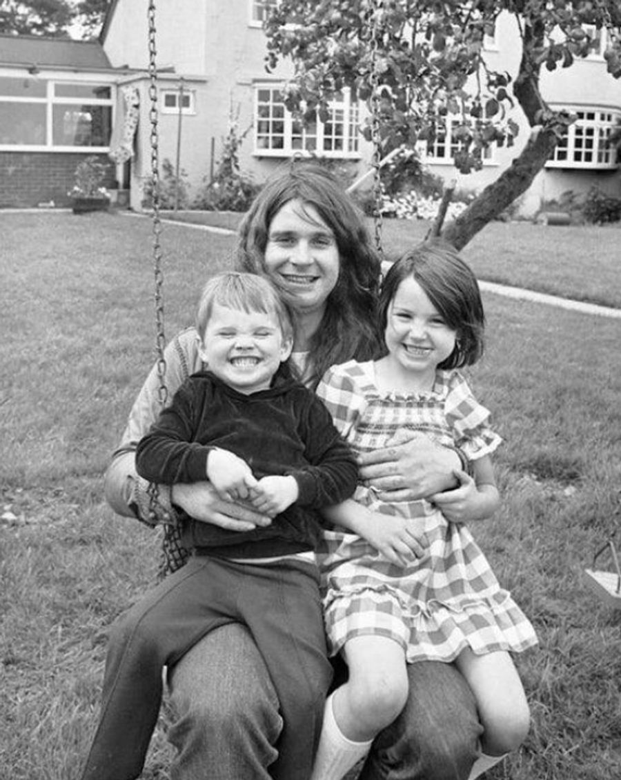 Ozzy Osbourne mit Sohn Louis und Tochter Jessica.