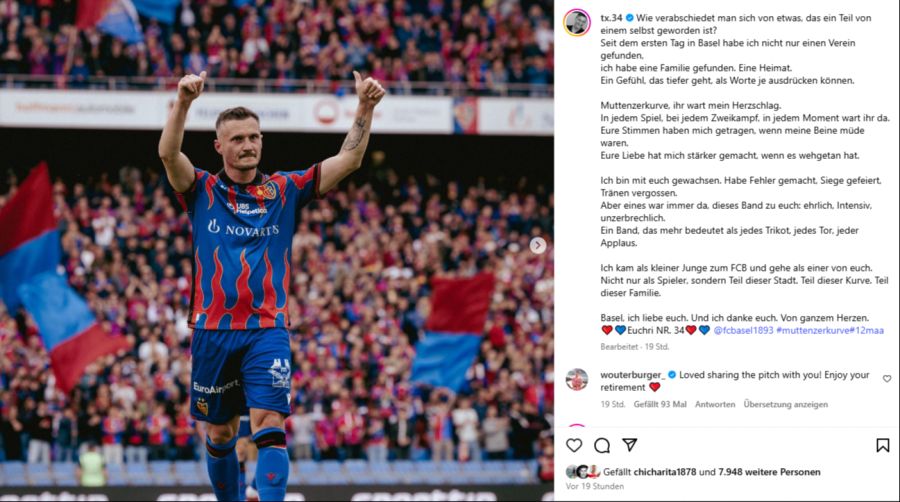 Taulant Xhaka verabschiedet sich mit emotionalen Worten vom FC Basel.