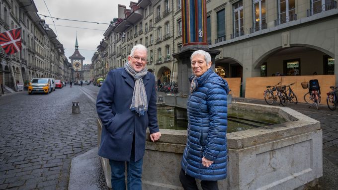 Evelyn Kobelt, Präsidentin, und Gerhard Egger, Kassier und Sekretär, vom Kramgassleist.
