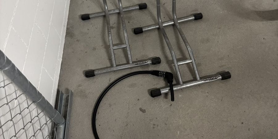 Aufgeschnittenes Fahrradschloss