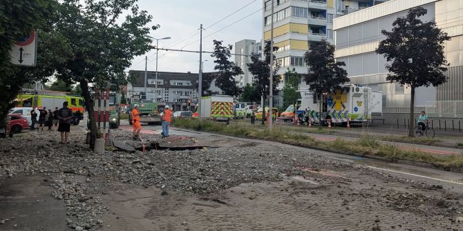 Wasserrohrbruch Zürich
