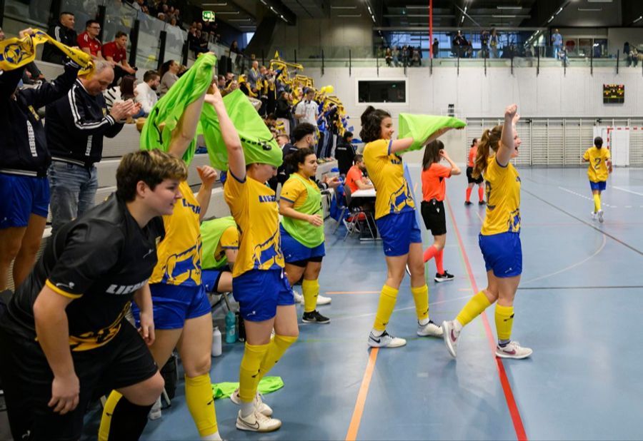Die Spielerinnen von Jester 04 Baden dürfen über den Cupsieg jubeln.