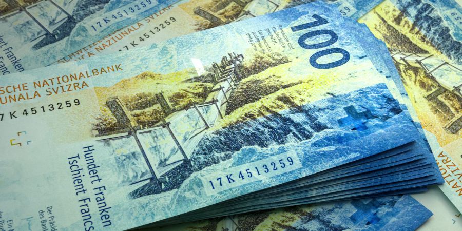 Schweizer Franken Währung Note