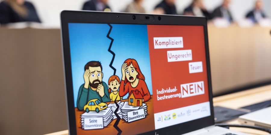 «In steuerlicher Hinsicht eine Scheidung»: Ein überparteiliches Nein-Komitee tritt gegen den Wechsel von der Ehepaar- zur Individualbesteuerung an. Abgestimmt wird am 8. März.