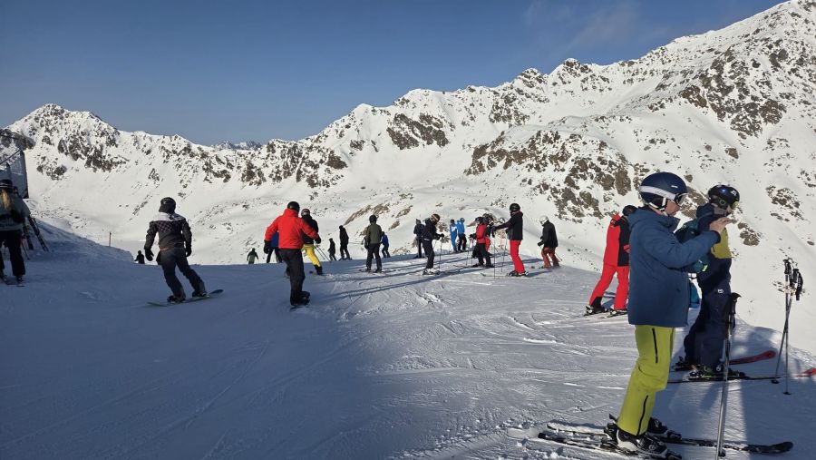 So sah es am 19. Januar aus, wenn man am höchsten Punkt im Skigebiet Serfaus-Fiss-Ladis ausgestiegen ist.