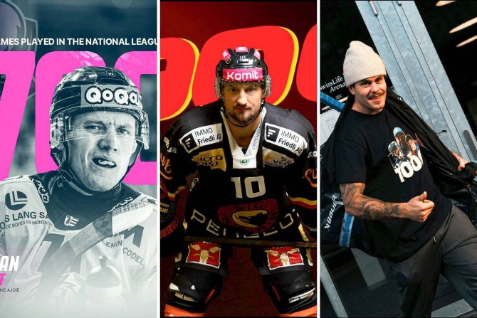 Killian Mottet, Tristan Scherwey, Patrick Geering SLAPSHOT