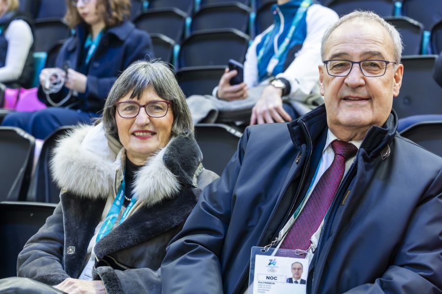 Auch Bundespräsident Guy Parmelin und seine Ehefrau Caroline waren vor Ort.