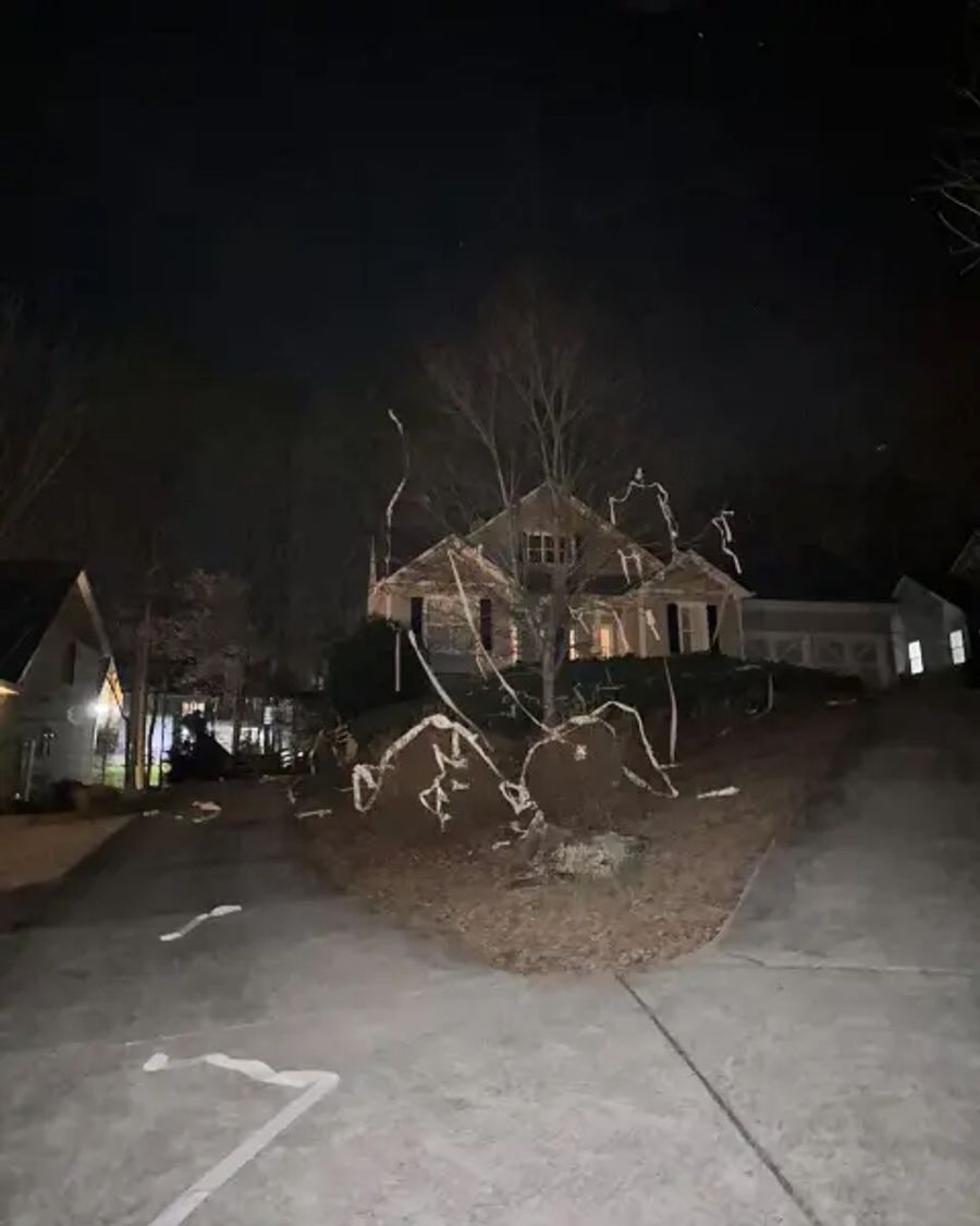 Hughes' Haus war bereits 2023 Ziel eines Streichs geworden.