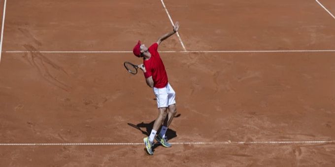 Alexander Ritschard gewinnt das Challenger-Turnier in Salzburg auf Sand. (Archivbild) Alexander Ritschard