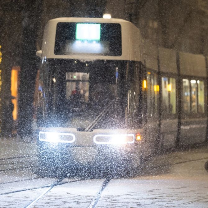 Schnee Winter Zürich öv