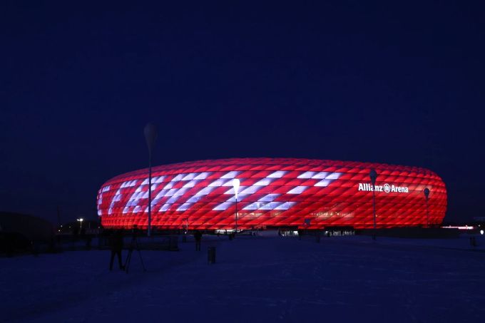 Die Allianz Arena von Bayern München. Bayern München