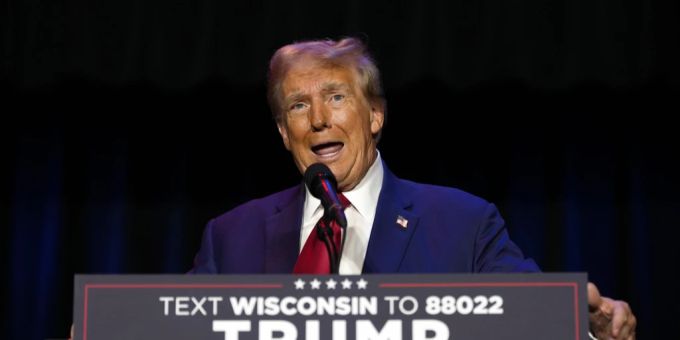 Donald Trump hat Kamala Harris in Wisconsin als «geistig beeinträchtigt» bezeichnet. us-wahlen