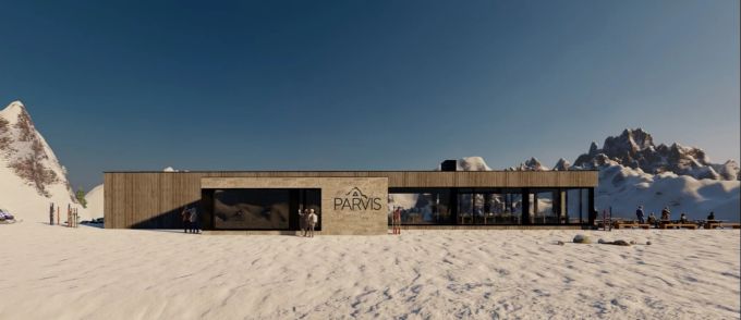 Auf dem Cuolm da Vi öffnet das neue Bergrestaurant Parvis. Andermatt+Sedrun+Disentis