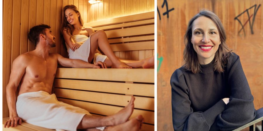 Sauna und Kolumnistin