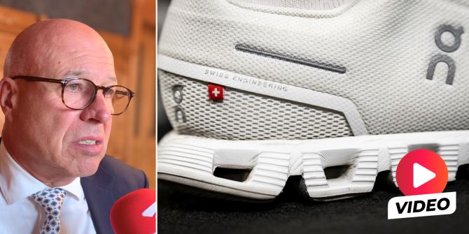 Fabio Regazzi On-Schuhe Schweizerkreuz