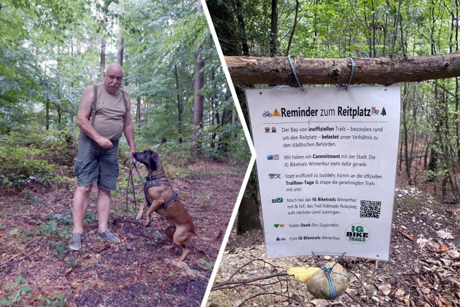 Keiner kennt den Eschenbergwald so gut wie Jagdobmann Harry Kohler. - zVg