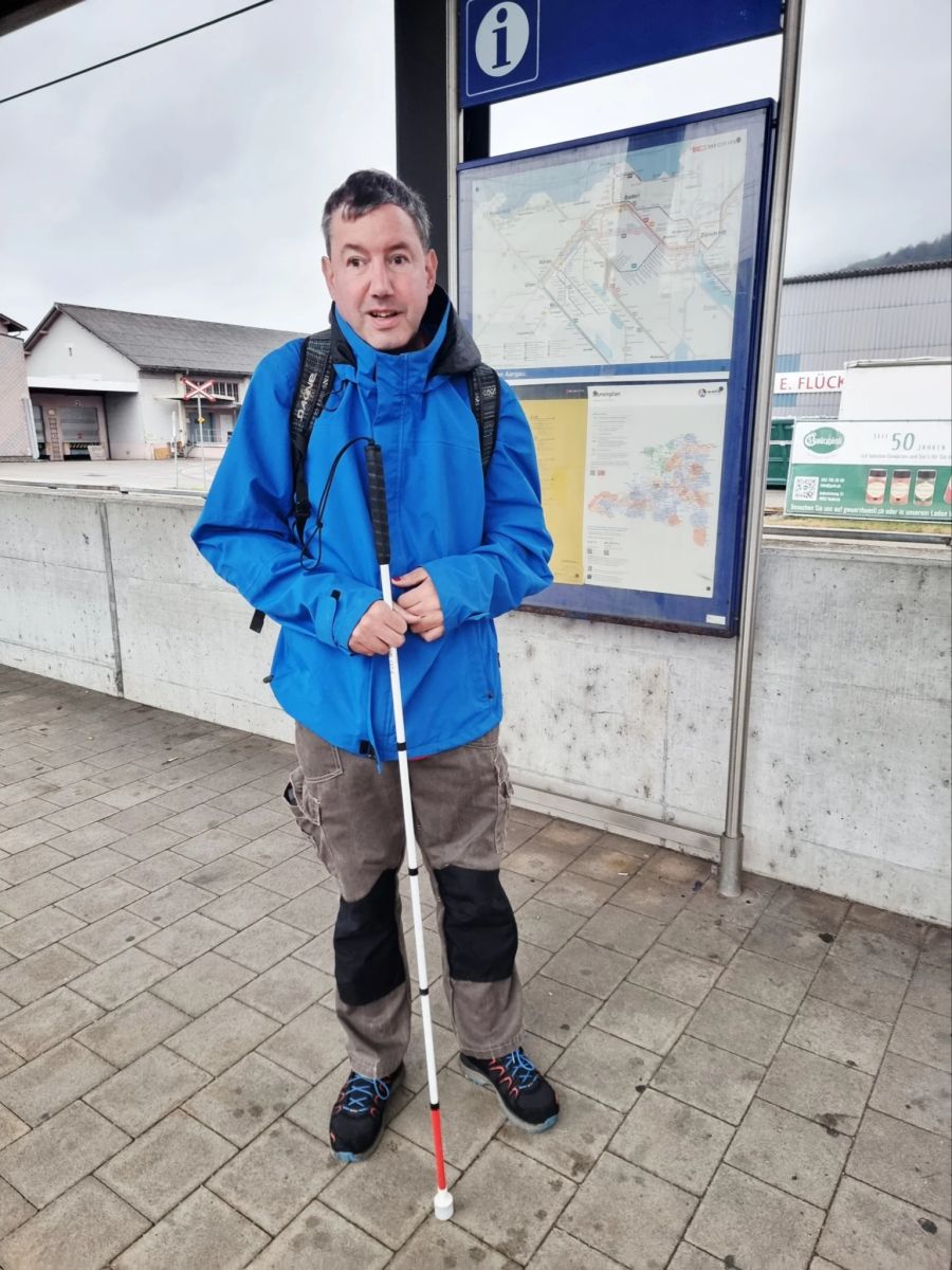 Trotz seiner Blindheit ist Thomas Diethelm fast jedes Wochenende unterwegs.