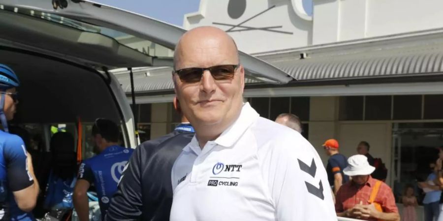 Wieder da: Bjarne Riis, Teammanager beim südafrikanischen World-Tour-Team NTT Pro Cycling. Foto: Yuzuru Sunada/BELGA/dpa