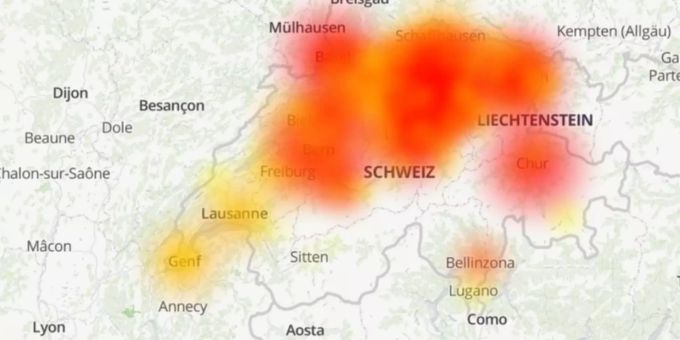 Zur Mittagszeit sind die Störungen bei der Swisscom noch nicht abgeklungen. Swisscom