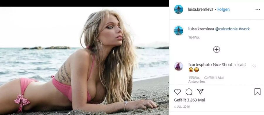 Das russisch-spanische Instagram Model wurde festgenommen.
