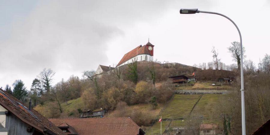 Die Staufbergkirche der Gemeinde Staufen.